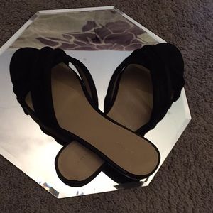Ann Taylor ‘Gretel’ Suede Slide Sandals